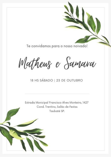 Noivado: o convite! - 1