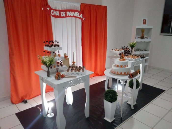 Decoração com os doces