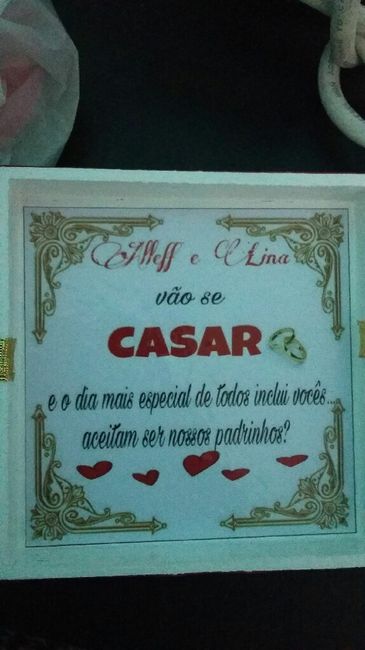 Convites dos padrinhos - 2