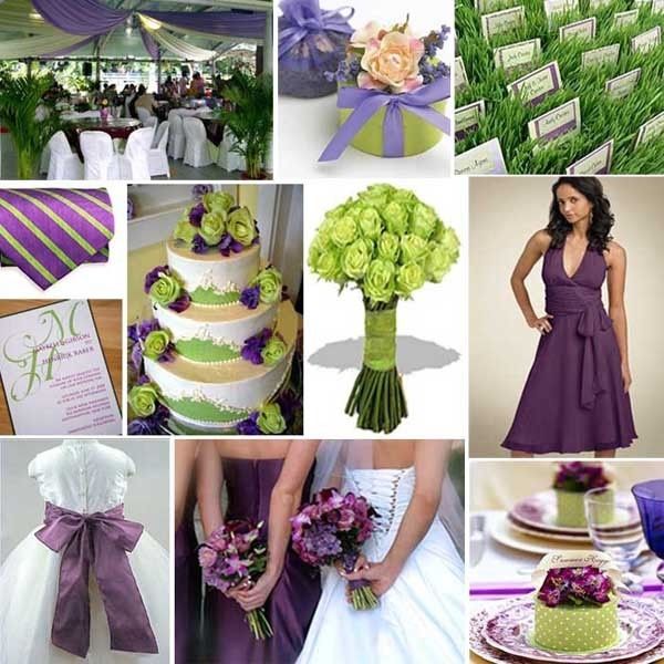 Lilas e verde