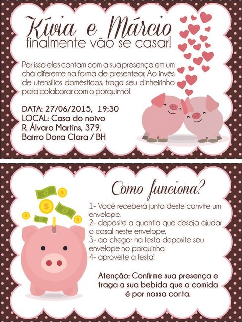 Chá de cofrinho? Já ouviu falar? 2