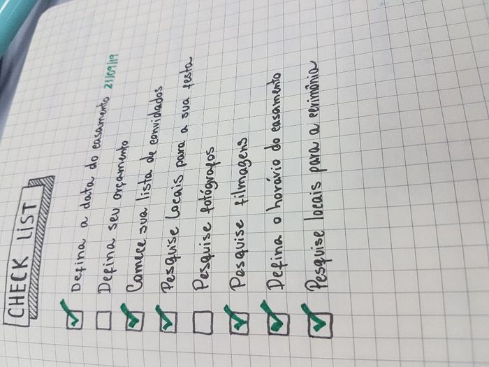 check list antes dos 12 meses