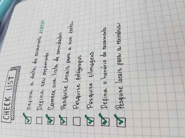check list antes dos 12 meses