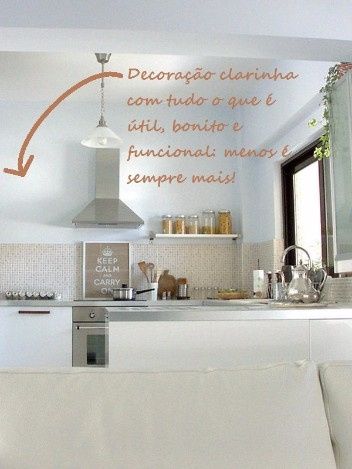 Cozinha minimalista - O espaço fica maior