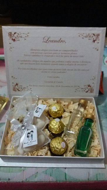 Caixas dos pais e  padrinhos prontas vem ver - 2