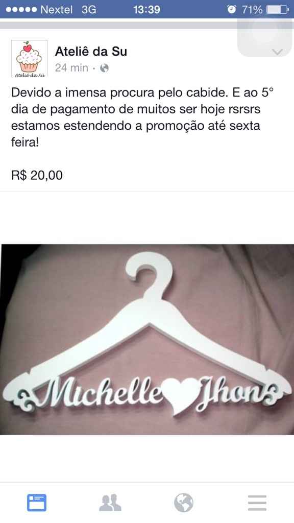 Promoção de cabide *-* - 1