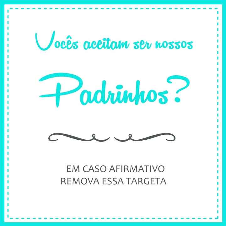 Convite Padrinhos DIY