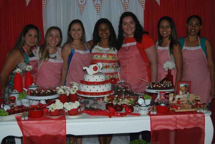 Fiz avental para as madrinhas