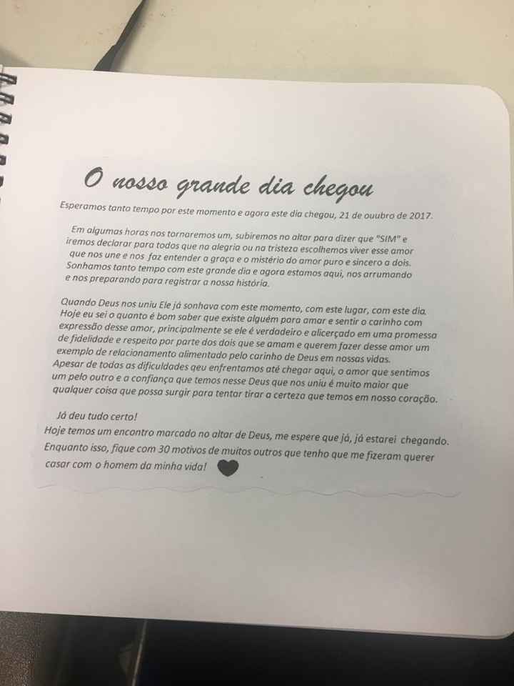 Livro "30 motivos para me casar com você". - 3