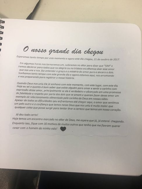 Livro "30 motivos para me casar com você". - 3