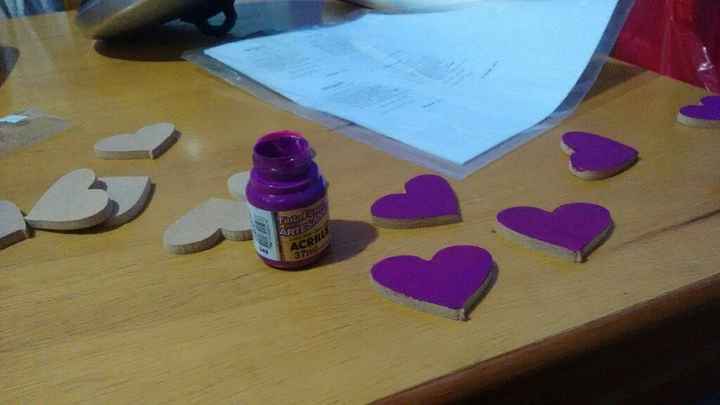 Pintando os corações pra mesa - 1