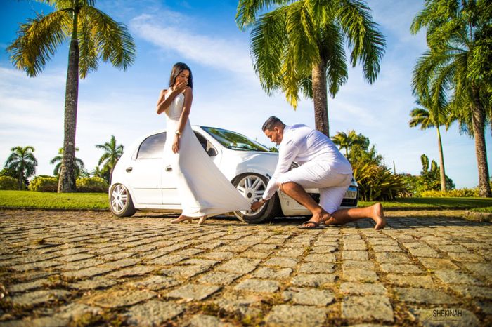 Pré wedding com carro rebaixado 😂😍 1