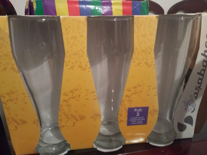 copos para cerveja de 600ml ganhamos 2 kit destes