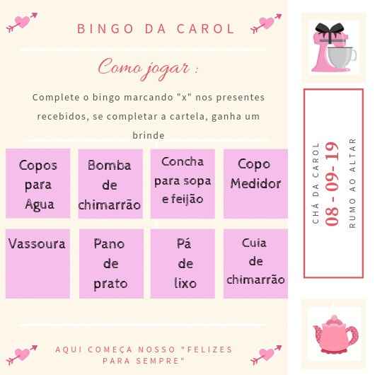 Chá de panela ( brincadeiras) - 1