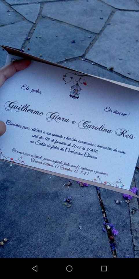 Convite de casamento barato - 1