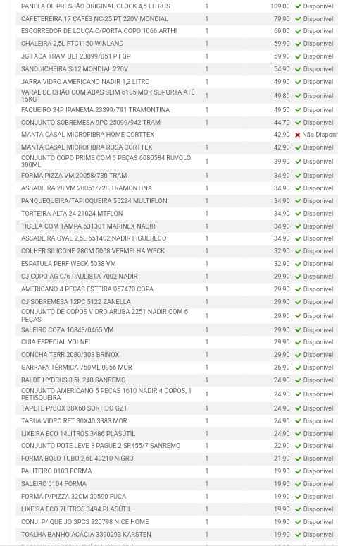 Lista de presentes Bourbon - 2