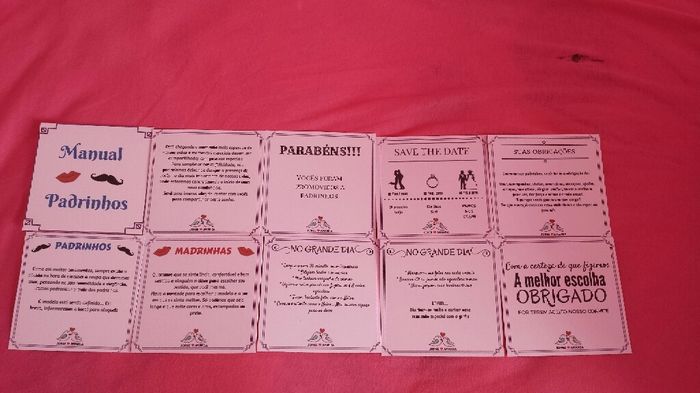Uffa... demorou mais saiu. meus convites padrinhos...#vemver - 3