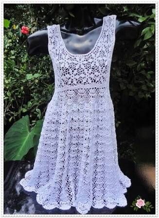 Vestidos de crochê !!! - 2