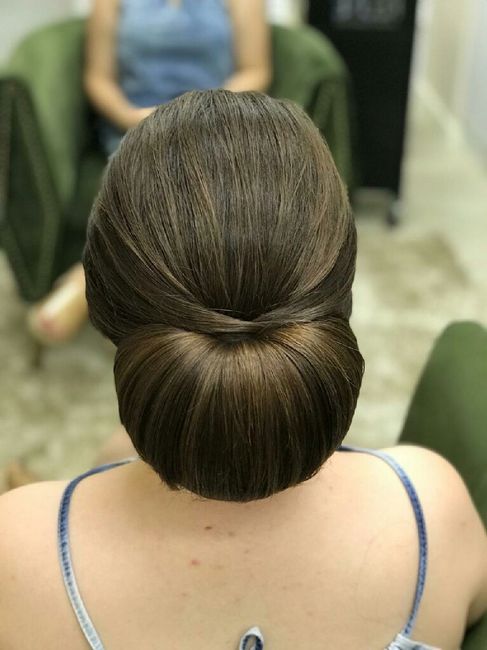 Fiz meu teste do penteado/noiva clássica - 4