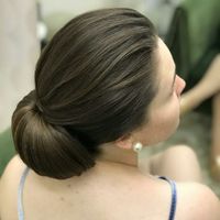 Fiz meu teste do penteado/noiva clássica - 3