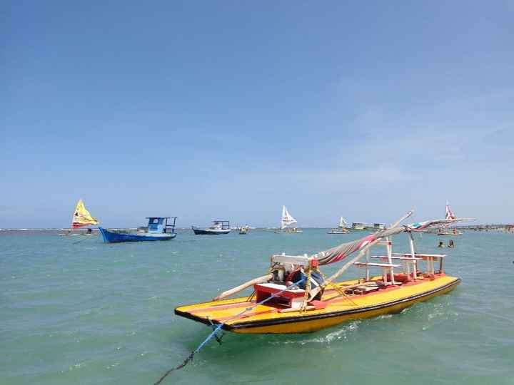 Na jangada indo para as Piscinas Naturais (Porto de Galinhas)