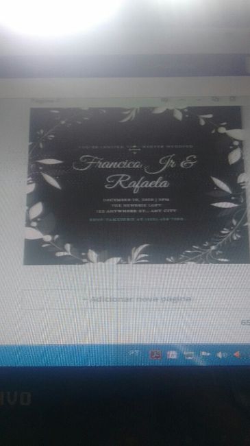 Convite Casamento Feito no Canva #opinem - 1