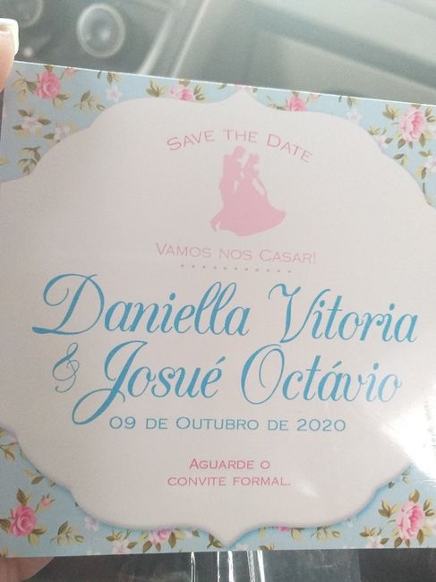Save the date - dúvidas sobre envio 1