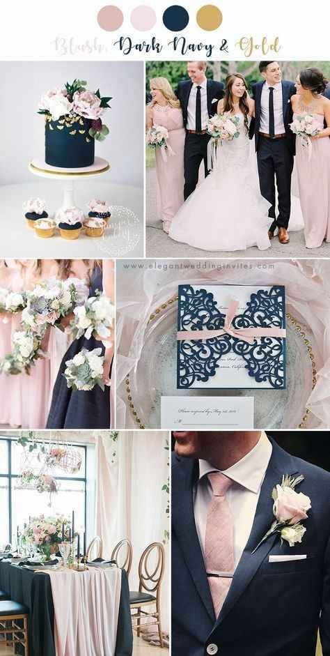 Cores: azul marinho e rose