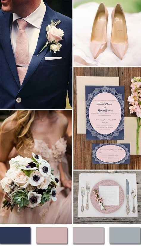 Cores: azul marinho e rose