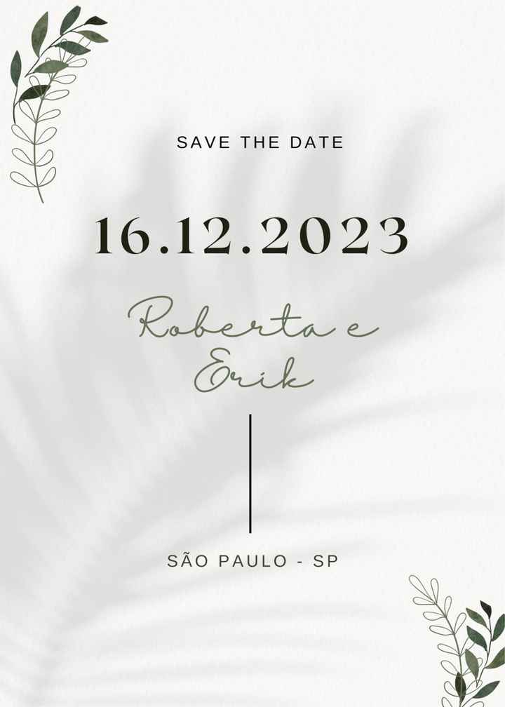 Meu Save the date - 1