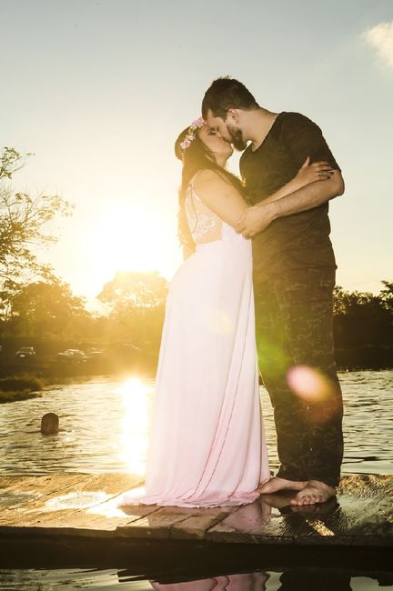 Pré-weddings na comu - Foto de beijo - 3