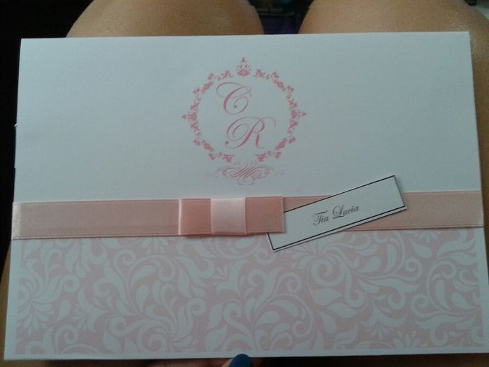 Meus convites chegaram! - 2