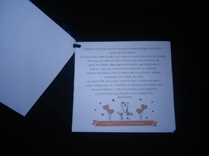 Como convidar os padrinhos de forma criativa e avisa-las da cor que gostaria ? - 3