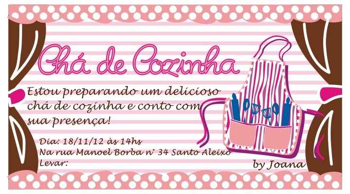 cha de cozinha