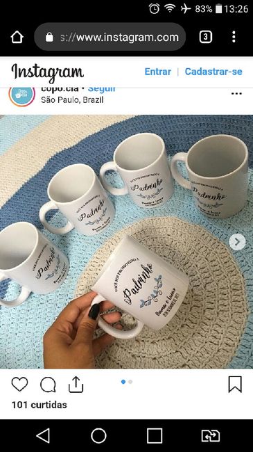 Lembranças para os padrinhos 2