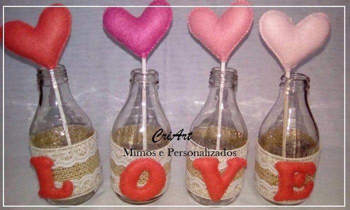 Love para enfeite de mesa , quis algo diferente rsrs
