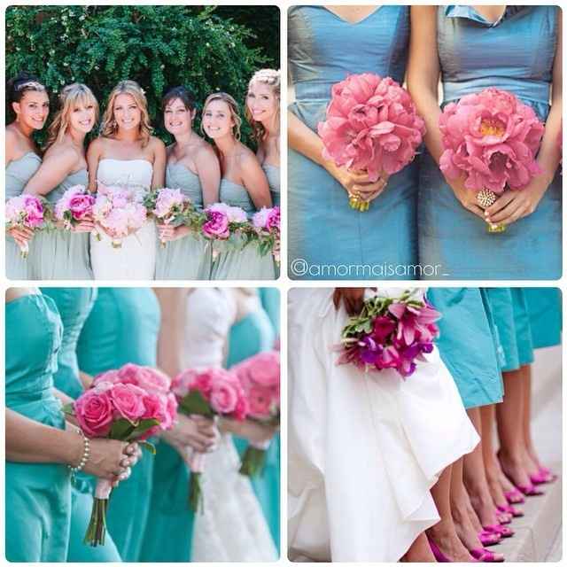 azul e rosa