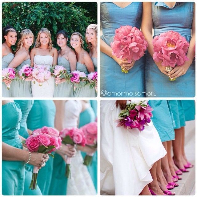 azul e rosa