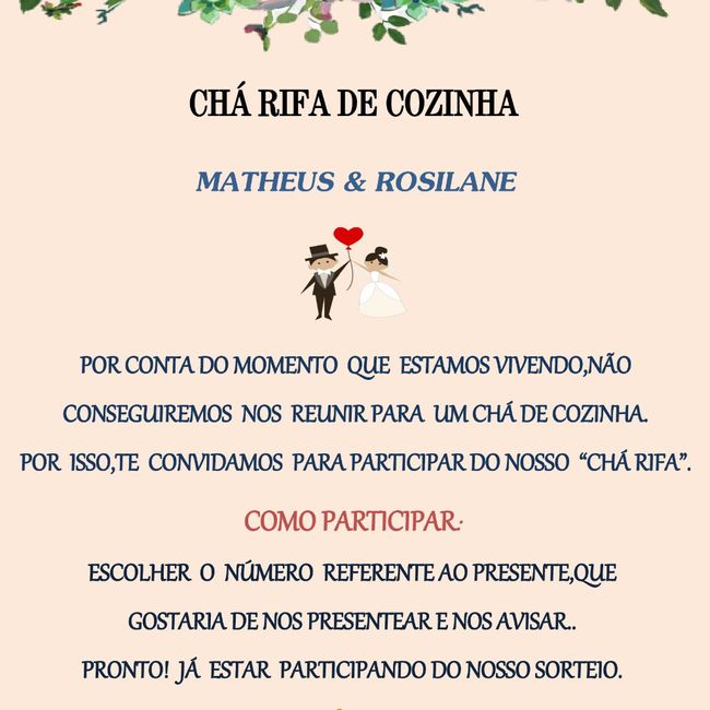 Chá de panela/chá rifa 1