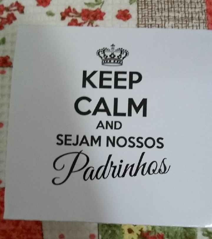 Convite dos Padrinhos - 1