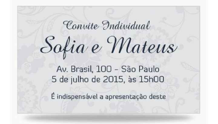 Convitinhos individuais - 2
