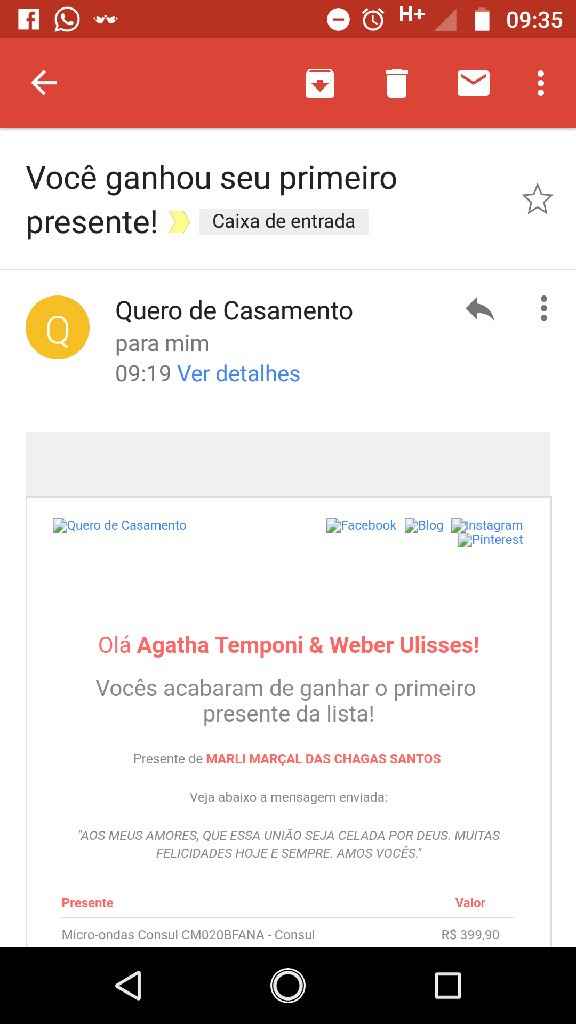 Primeiro Presente 😍 - 1
