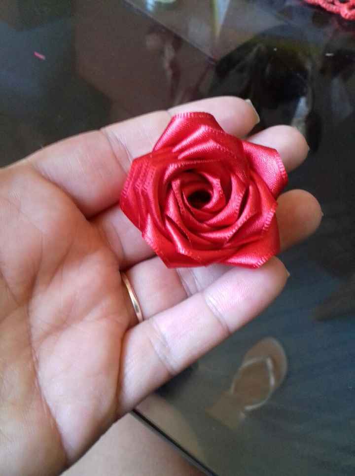 Tentativa de rosas do buquê das madrinhas - 1