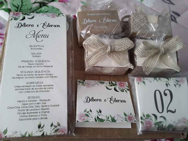Lembrancinhas, Menu e Numero das Mesas - 4