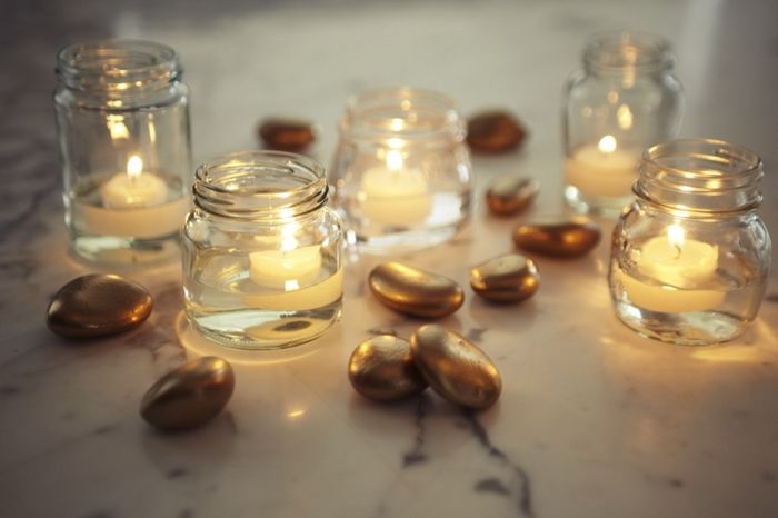 potinhos com velas
