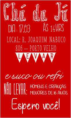 Meu convitinho do chá de panela 