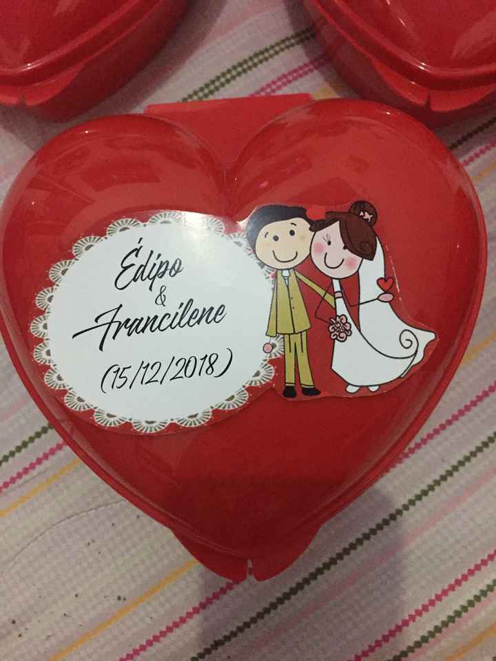 Vem ver as lembrancinhas dos padrinhos e madrinhas - 2