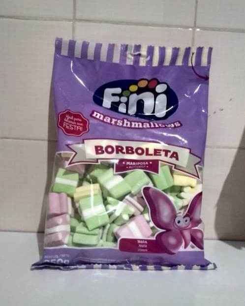 Marshmallows em formato de borboleta