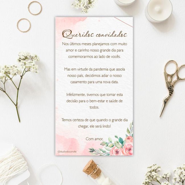 Mudei a data e os convites estão impressos. O que fazer? 3
