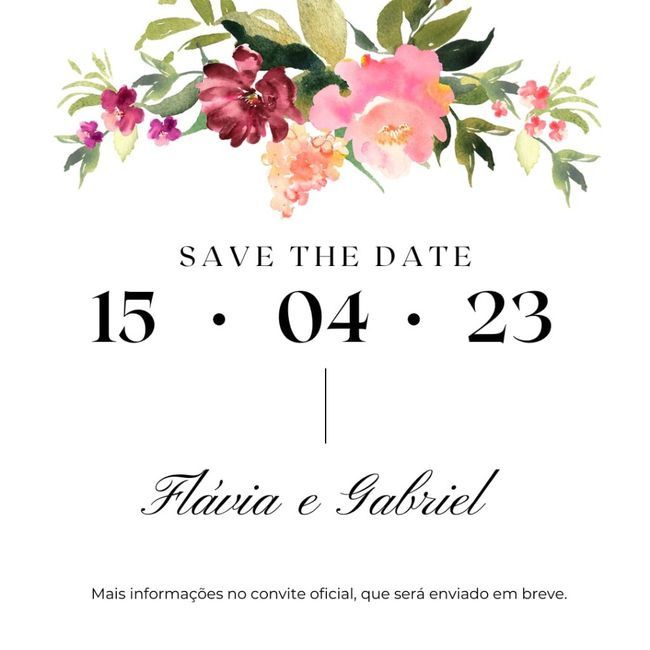 10 inspirações de Save The Date: escolha o seu favorito! 4